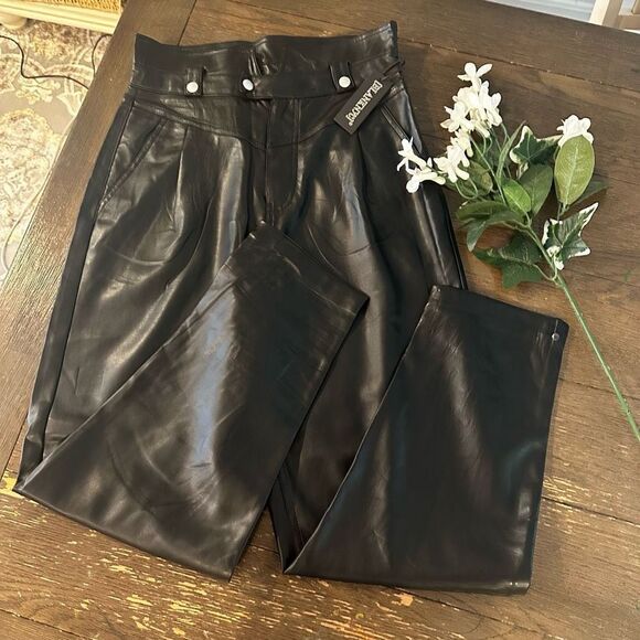 BLANKNYC Vegan Leather Pant in Suspicious Mind,‎ Black size 28 NEW - Picture 8 of 8